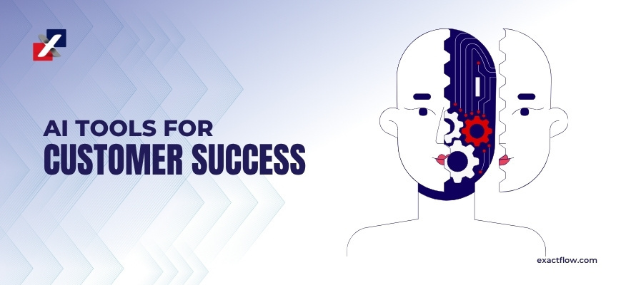 AI tools for customer success workflow illustration